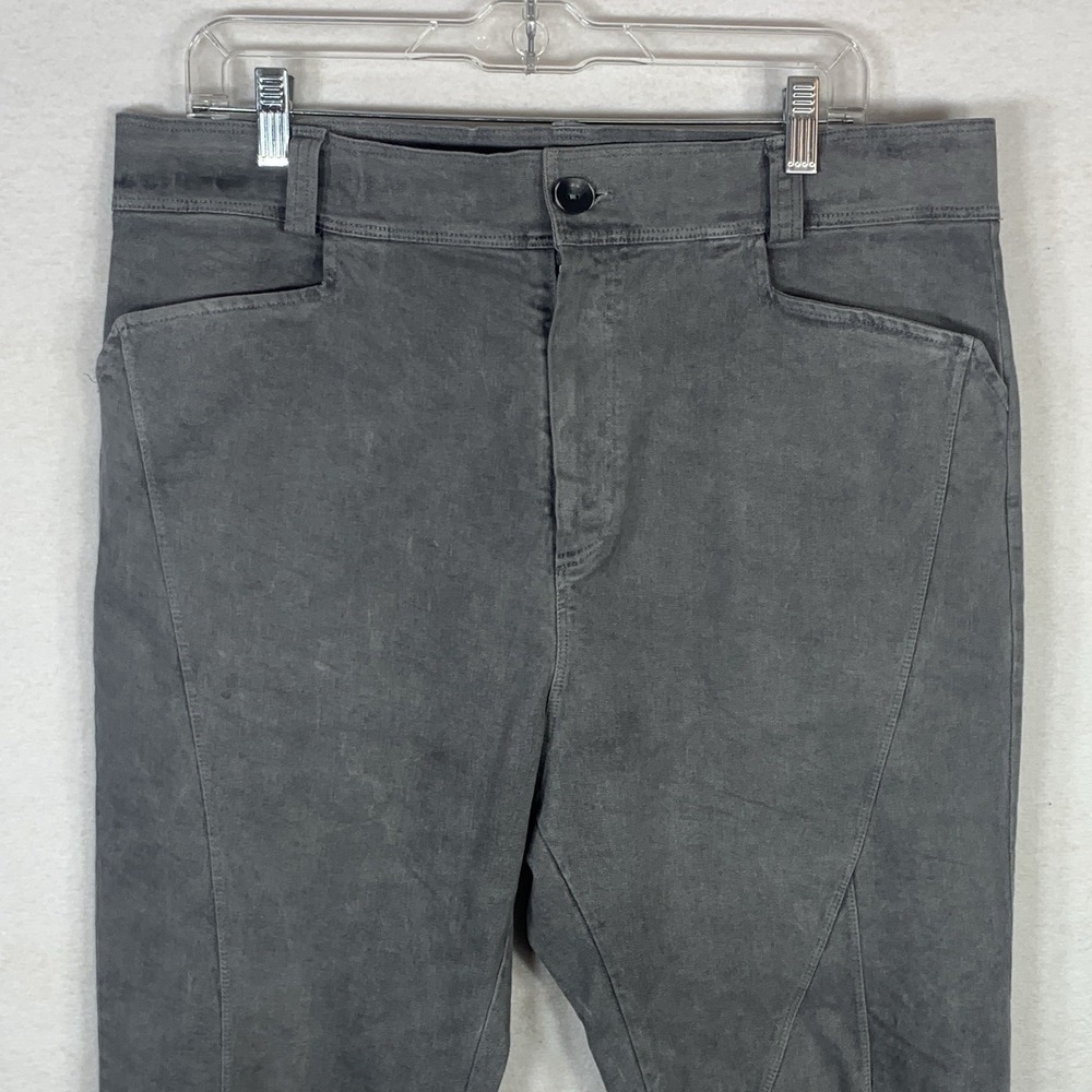 Primordial is Primitive Pants Mens Large Gray Good Drop Crotch Tapered Italy‎